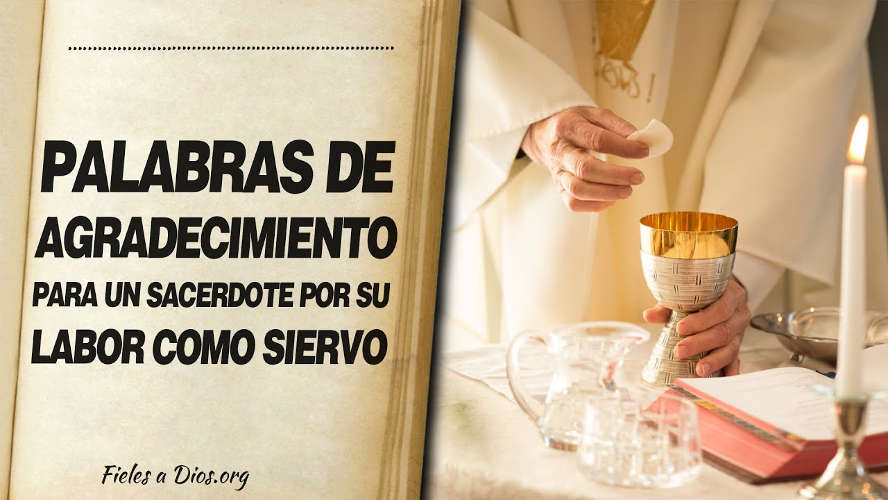 Carta de agradecimiento a un sacerdote por su labor - Carta Creativa