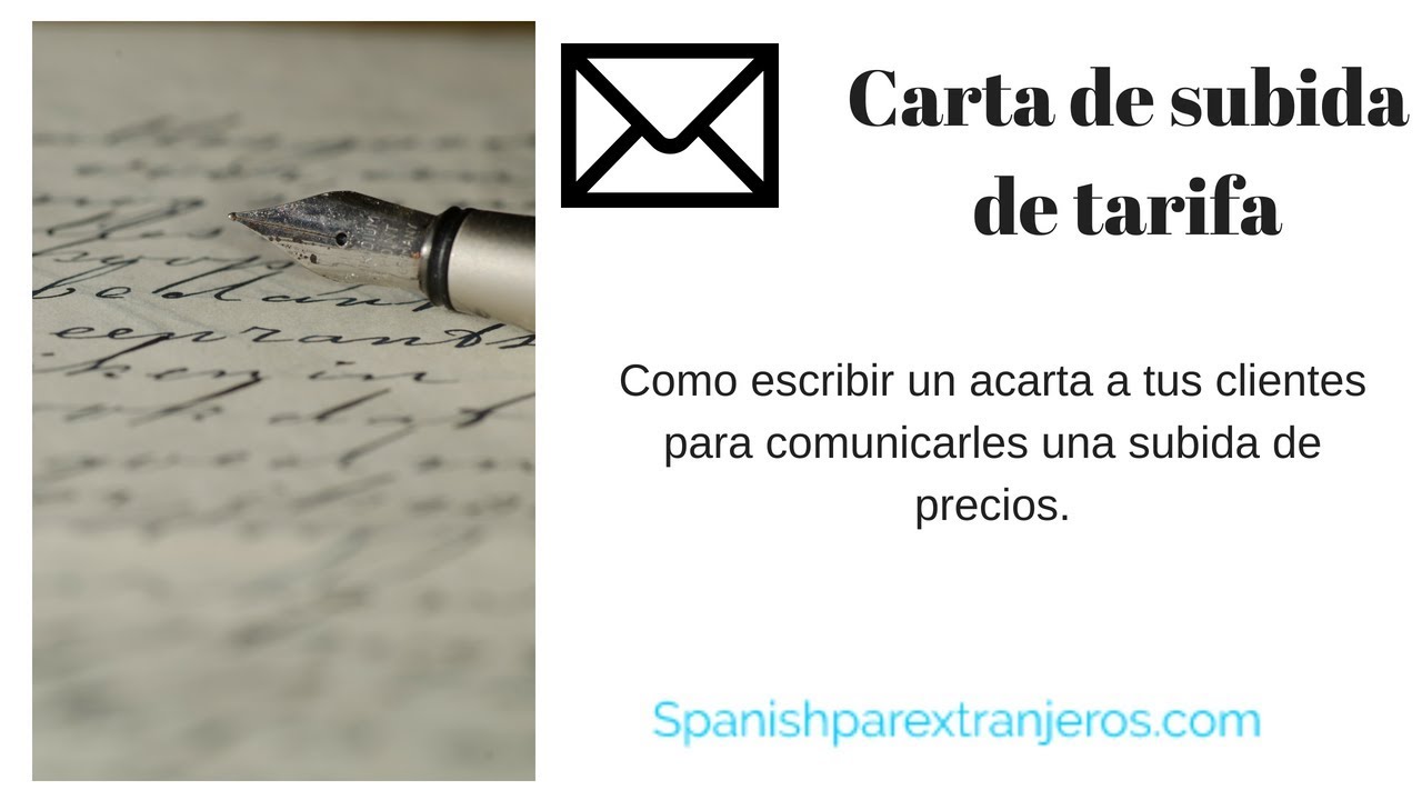Carta de aumento de precios - Carta Creativa