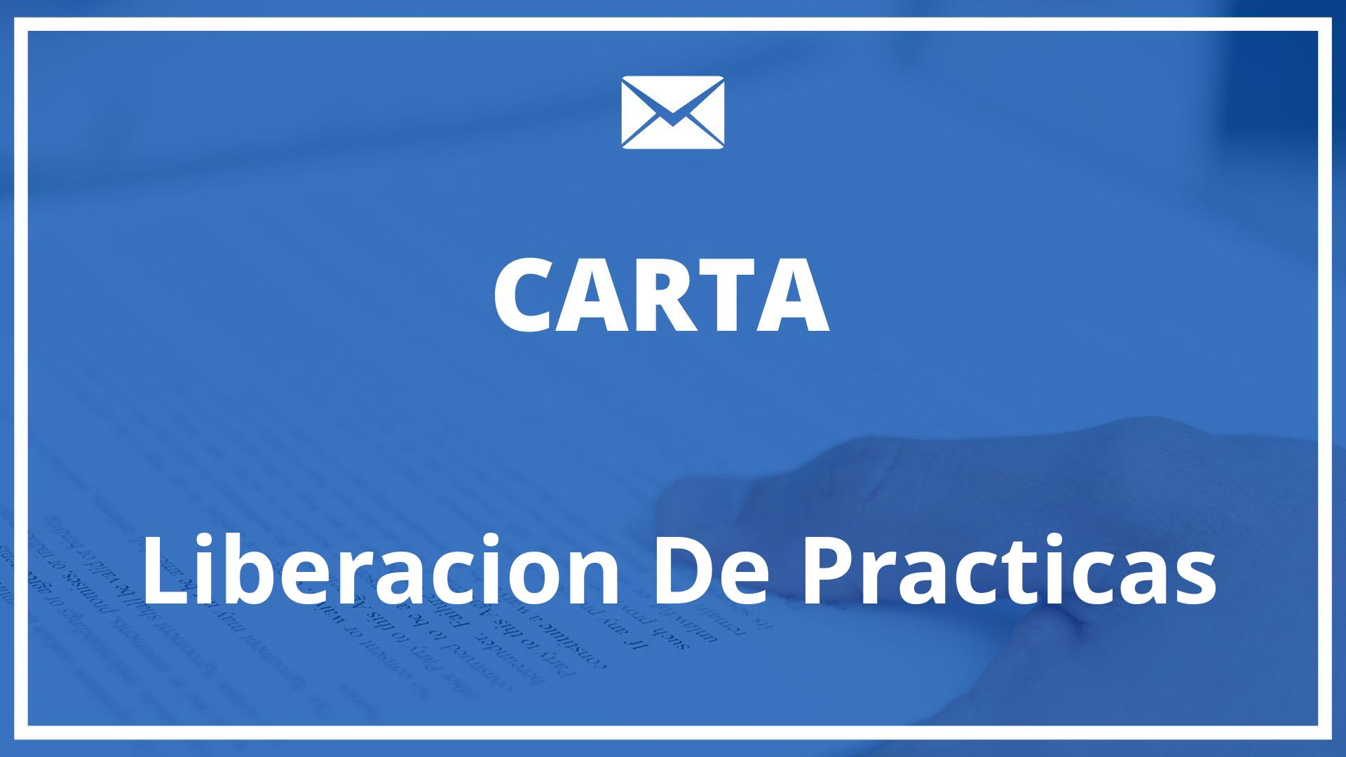 Carta De Liberacion De Practicas Profesionales