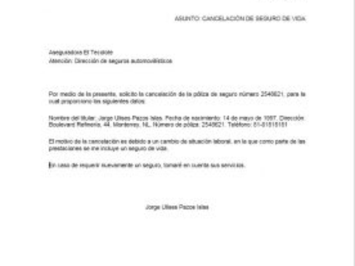 Carta para darte de baja en Smart Fit - Carta Creativa