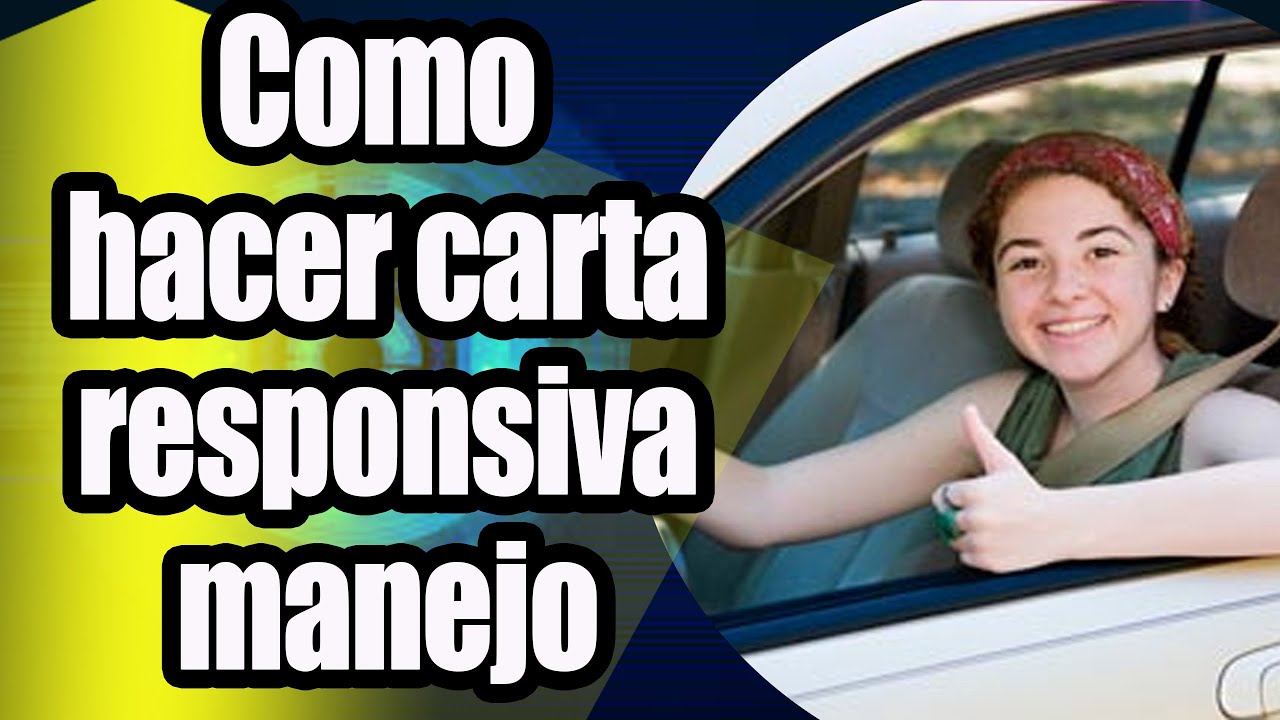 Carta para licencia de conducir - Carta Creativa