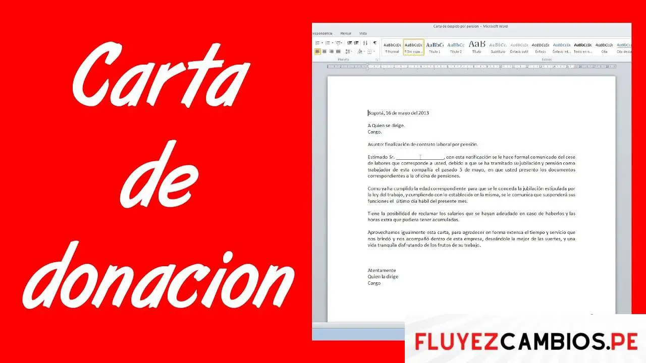 Carta para solicitar donación de uniformes deportivos - Carta Creativa