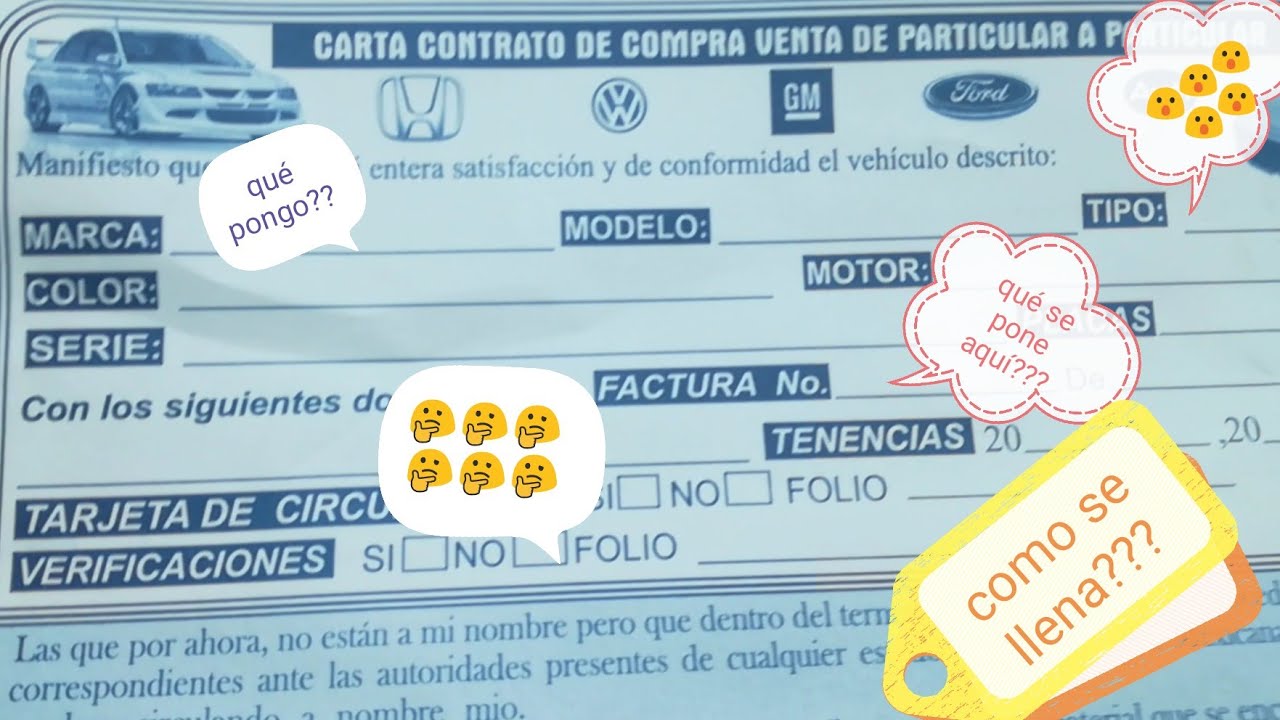 Carta Responsiva Compra-Venta de Autos - Carta Creativa