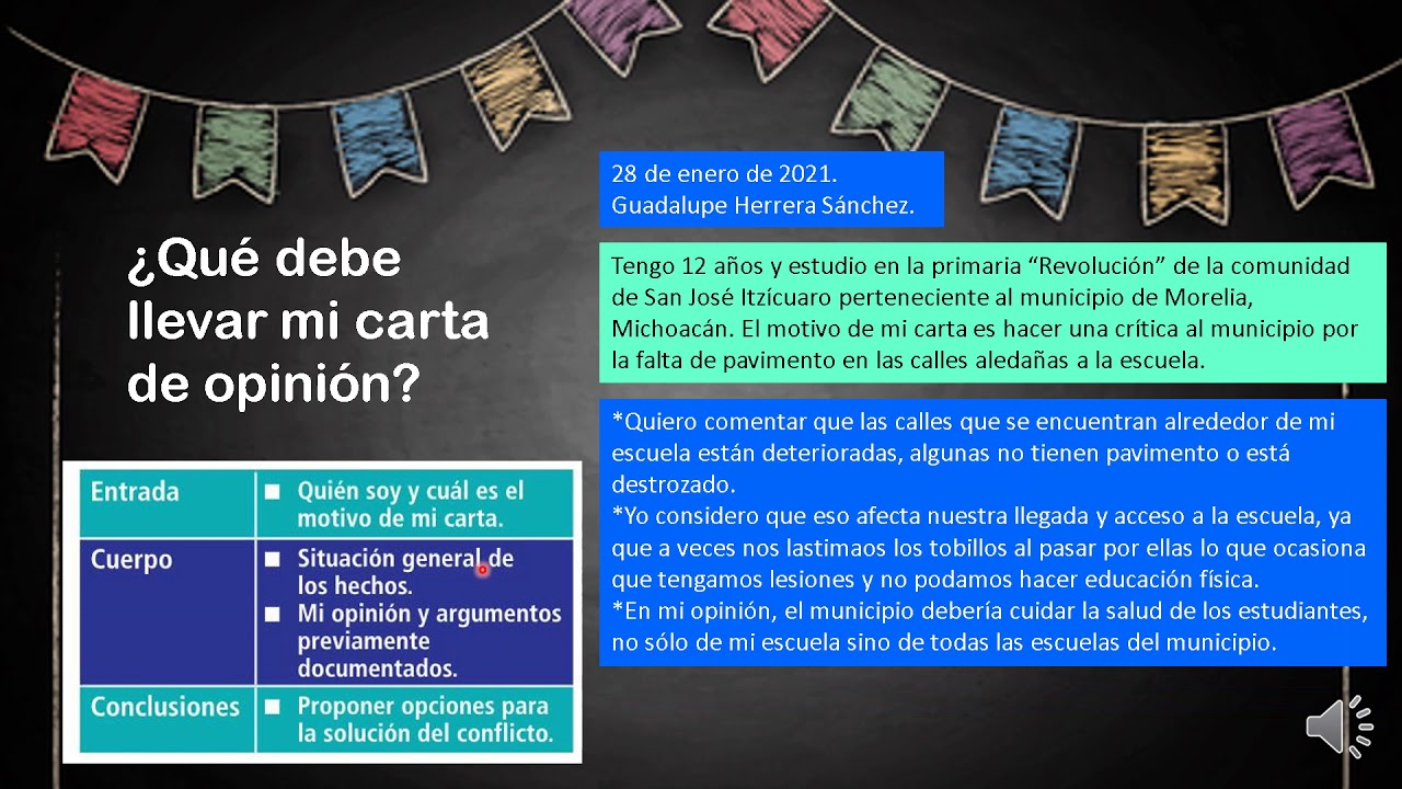 Cómo elaborar una carta de opinión - Carta Creativa