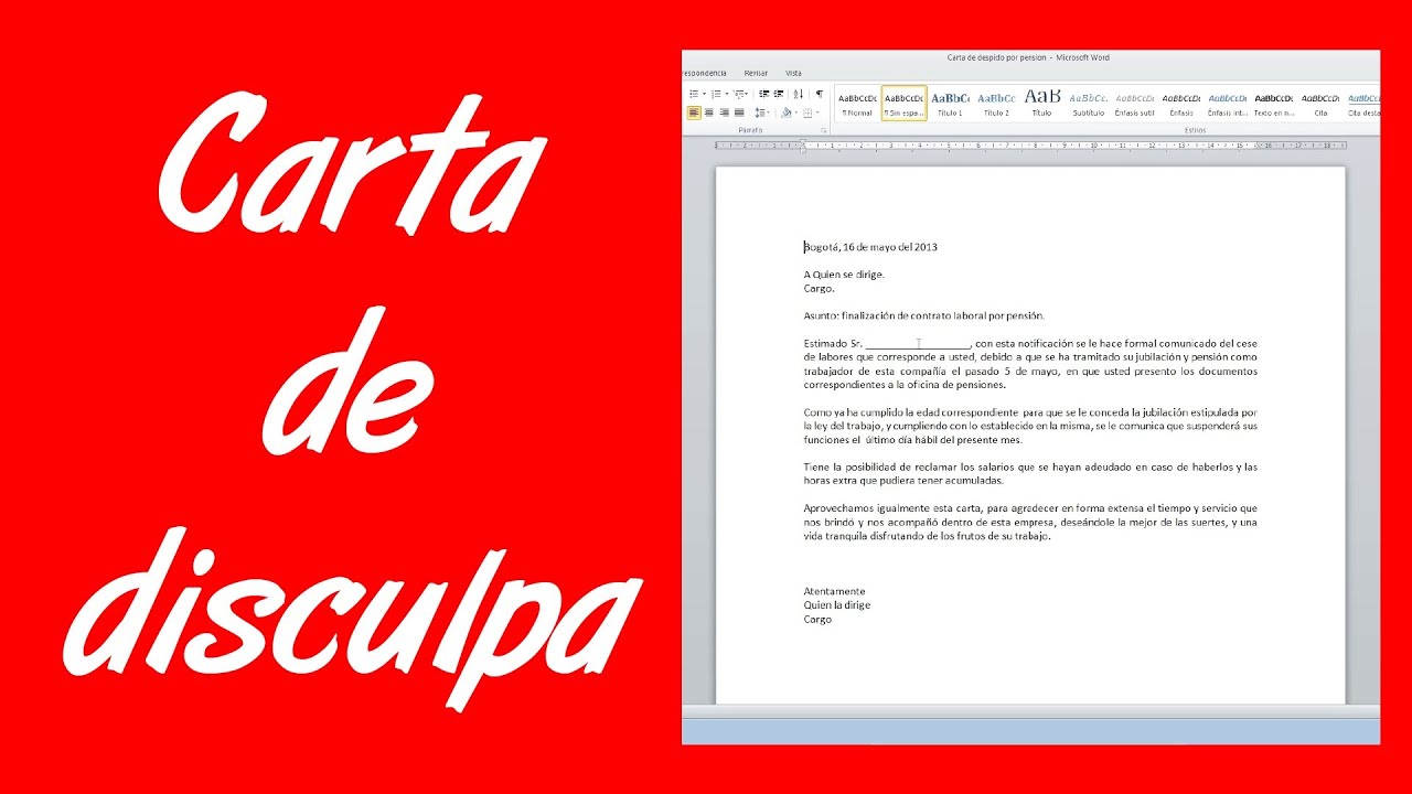 Como Hacer Una Carta De Disculpas A Un Profesor