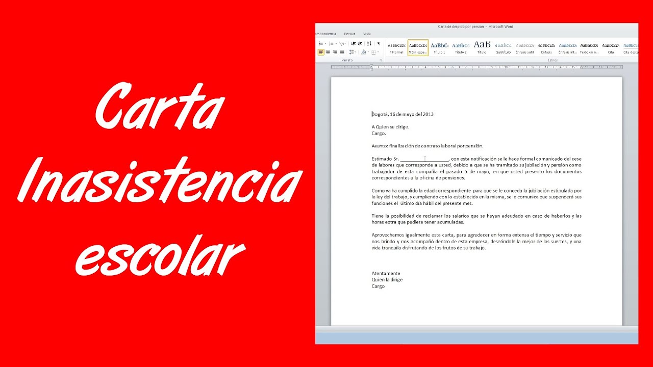 Cómo hacer una carta de tutor - Carta Creativa