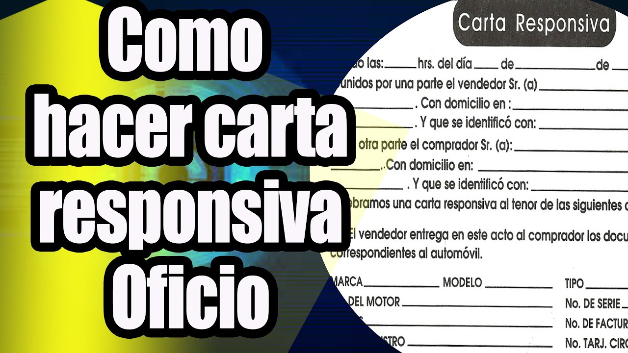 Formato de carta responsiva de entrega de vehículo - Carta Creativa