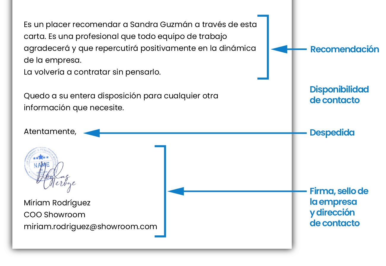 Qué debe llevar una carta de recomendación laboral - Carta Creativa