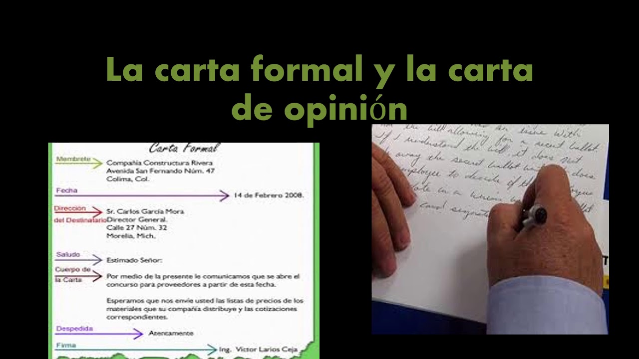 ¿Qué es una carta formal y de opinión? - Carta Creativa